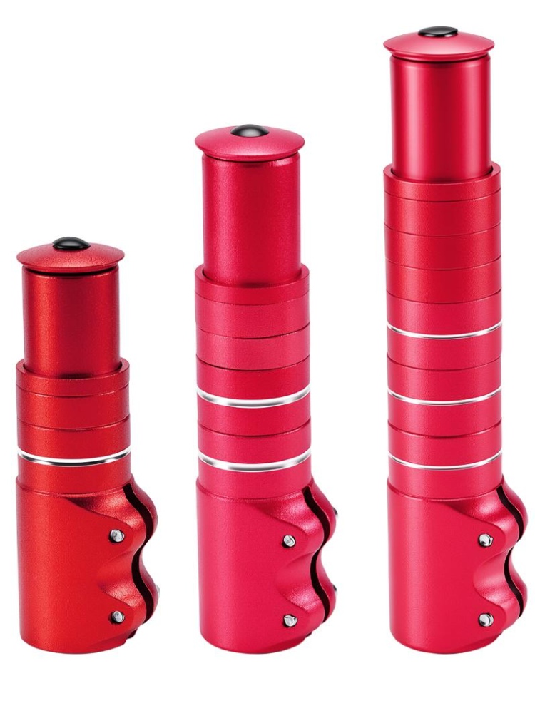Stem Extender Tube - 調整可能な自転車ステムエクステンダー、120/155/185mmハンドルバーライザー（28.6mmフォークステアラー用）、MTBおよびロードバイクアクセサリー