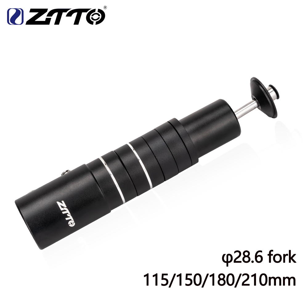 Stem Extender Tube - Ztto-自転車用ハンドルバーライザー,高さエクステンダー,アルミニウム合金,MTB,ロードバイク,フォーク,ステム,高さ,115mm, 150mm, 180mm, 210mm, 28.6mm
