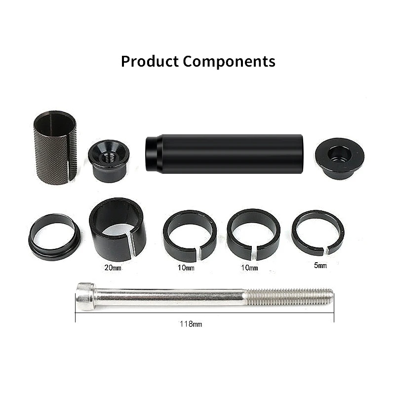 自転車フォークステアラーチューブエクステンダーアダプター 2 - Stem Extender Tube のレビューと価格