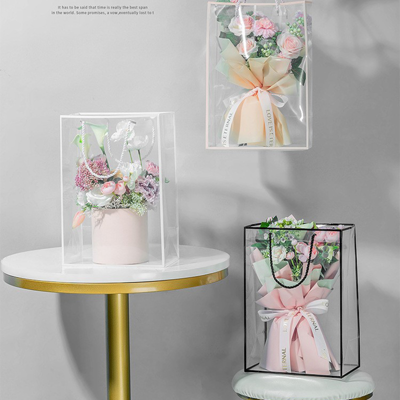 Transparent Tote Bag Flower Bo - Longs Florist Supply のレビューと価格