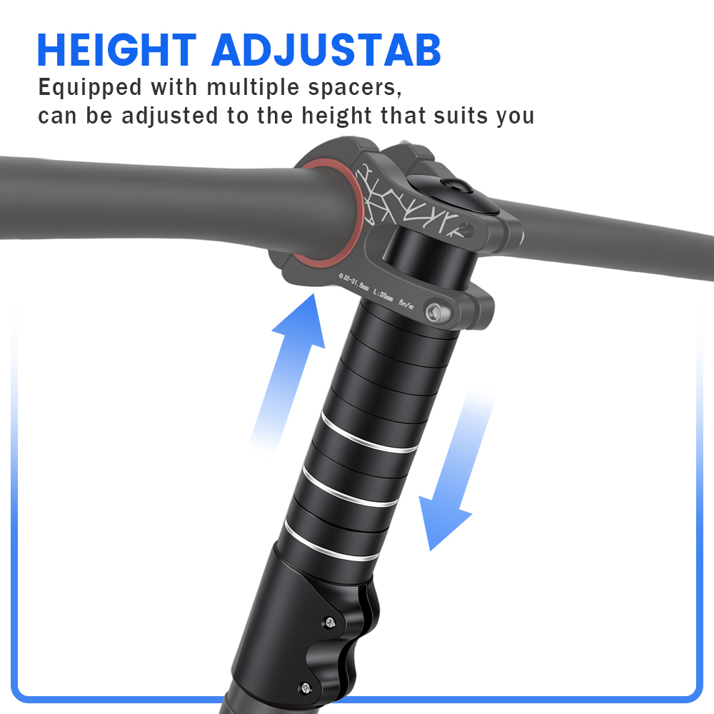 バイクステムフォークエクステンダーハンドルバー高さ延長ライザ - Stem Extender Tube のレビューと価格